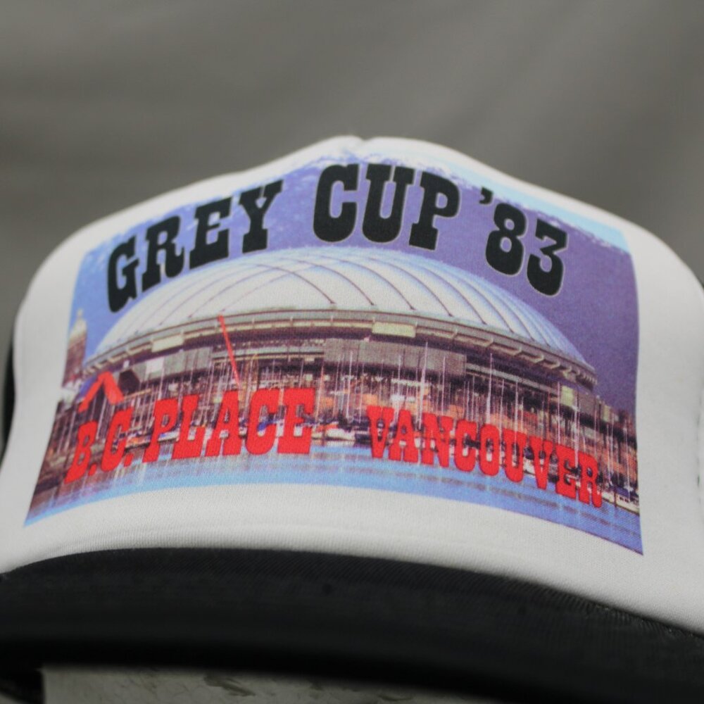 CFL Trucker Hat (VTG) - Grey Cup 1983 Official Trucker Hat - Adult Snapback - Picture 2 of 8